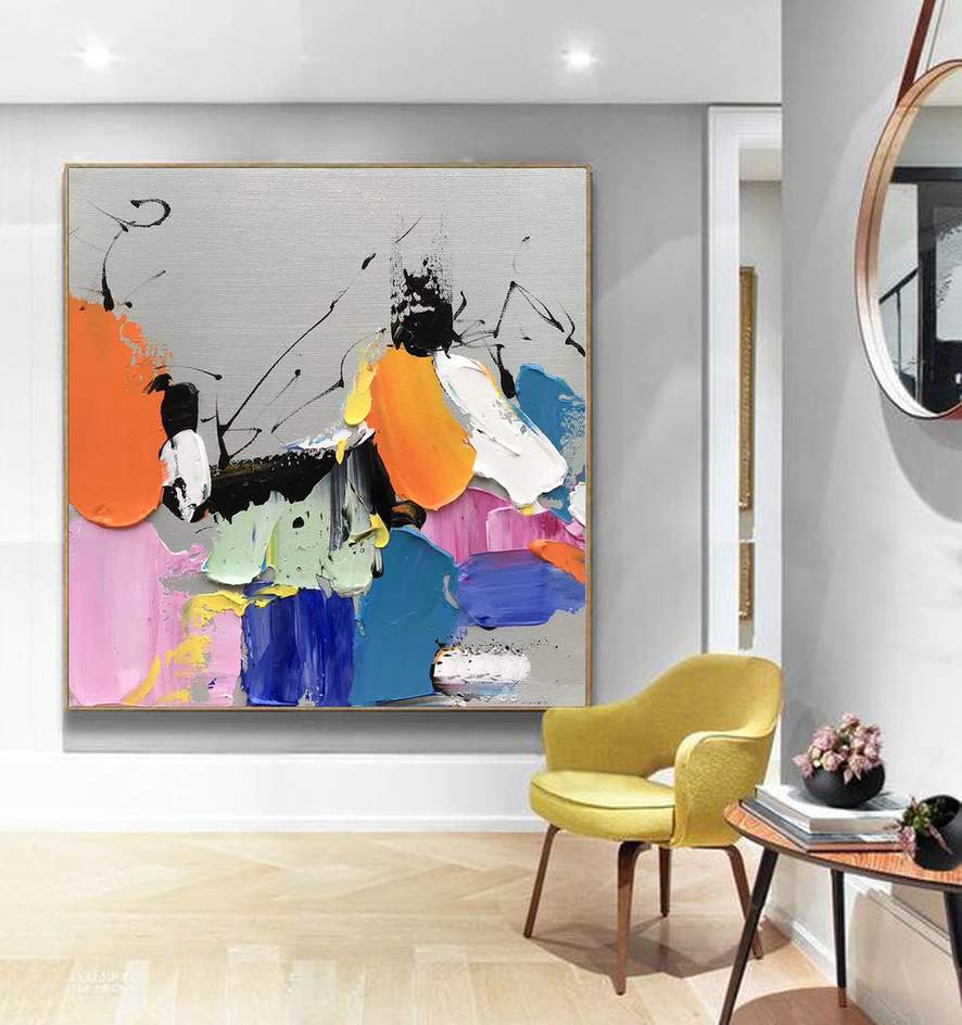 abstract textured wall art